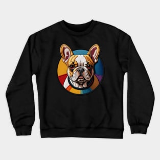 Rainbow Frenchie Embroidered Patch Crewneck Sweatshirt